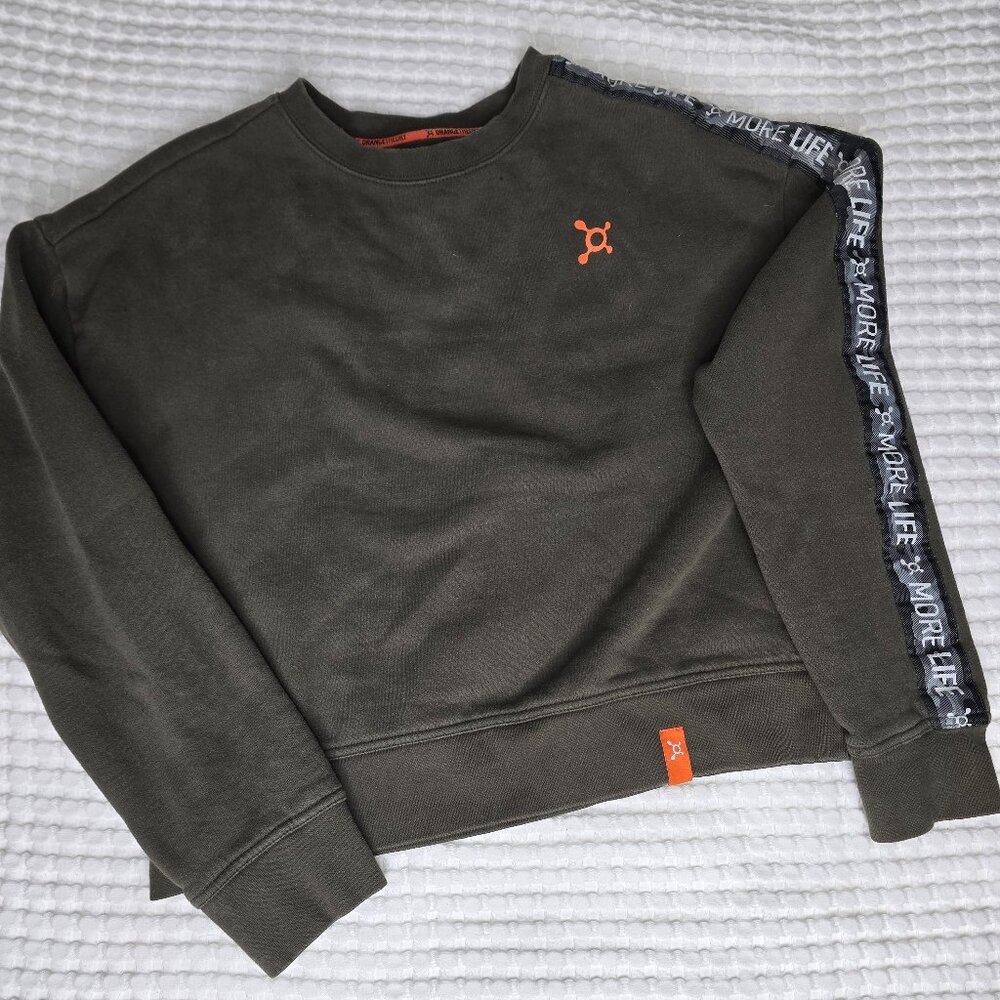 Orangetheory crop sweatshirt - army green - small
